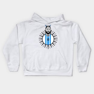 Messi #10 GOAT ARG 22 Football Kids Hoodie